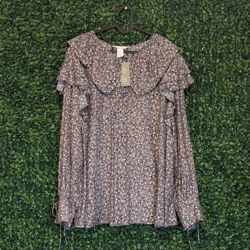H&M Maternity Peasant Top, Long Sleeve XL